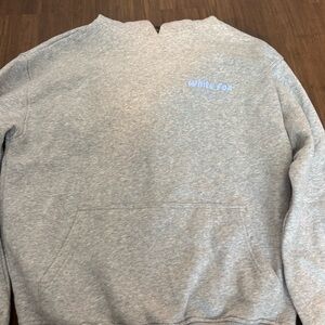 Women’s Heather Gray White Fox Hoodie